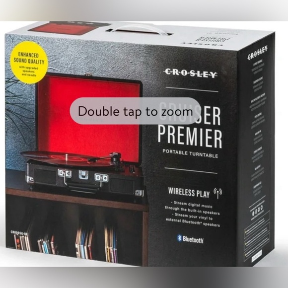 New Open Box Crosley Model:CR8005G-BK S/N:690751223 Travel TurnTable . - Picture 15 of 16